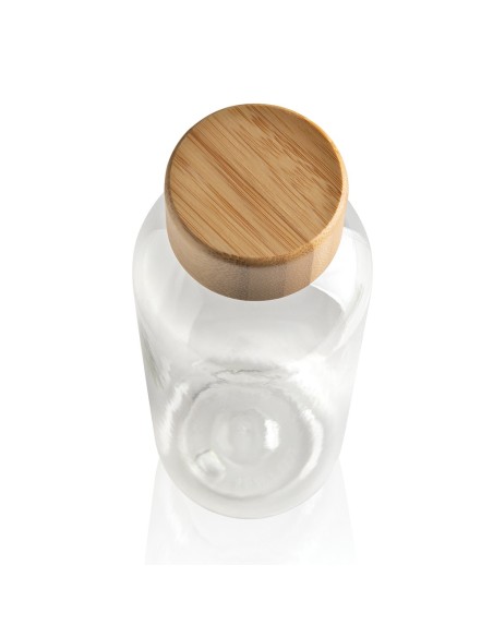 Botella GRS RPET con tapa de bambú FSC