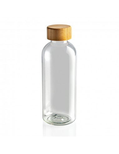 Botella GRS RPET con tapa de bambú FSC