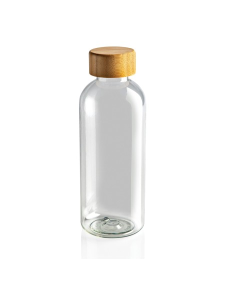 Botella GRS RPET con tapa de bambú FSC