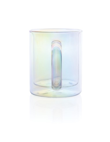 Taza de lujo de vidrio galvanizado de doble pared