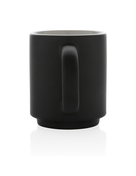 Taza apilable de cerámica