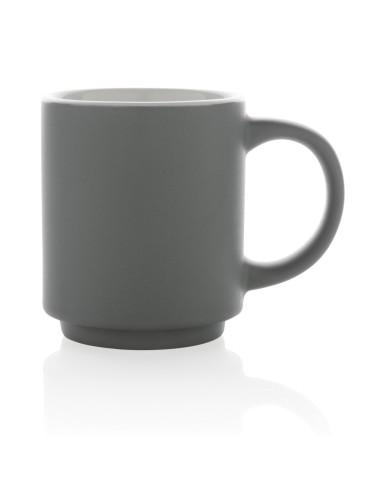 Taza apilable de cerámica