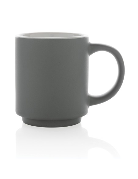 Taza apilable de cerámica