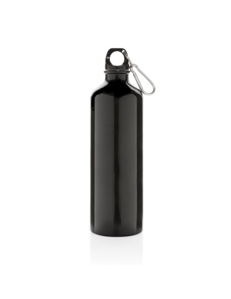 Botella de agua XL de aluminio con mosquetón