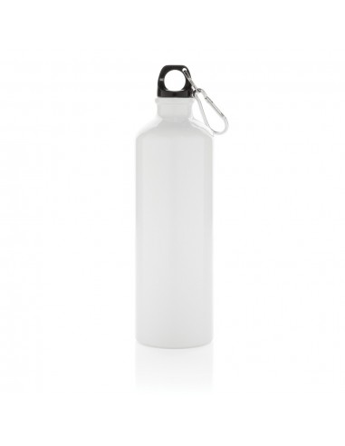 Botella de agua XL de aluminio con mosquetón