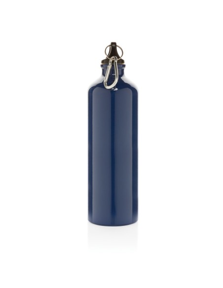 Botella de agua XL de aluminio con mosquetón