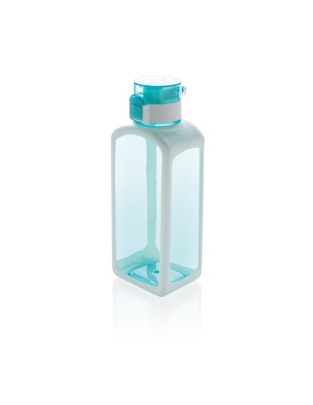 Botella de agua Tritan cuadrada antigoteo