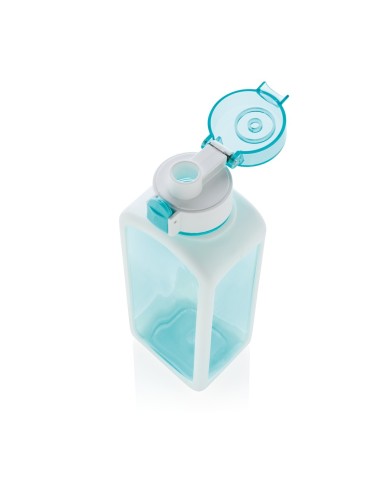 Botella de agua Tritan cuadrada antigoteo