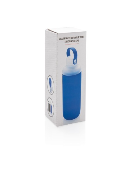 Botella de agua Glass con funda de silicona