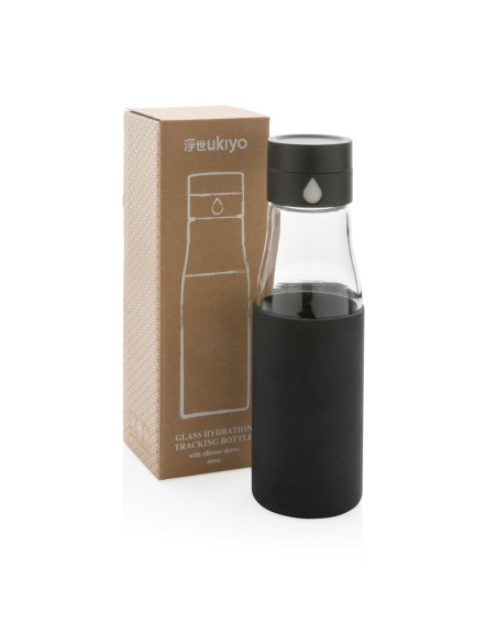 Botella de hidratación de vidrio Ukiyo con funda