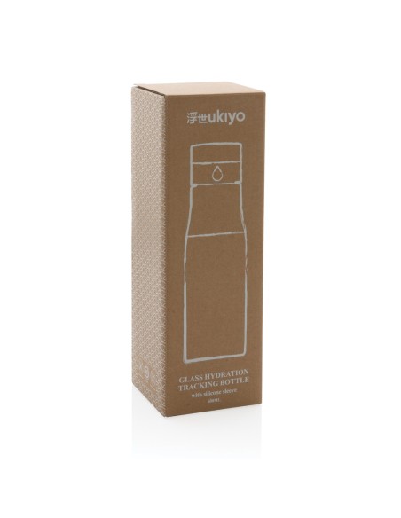 Botella de hidratación de vidrio Ukiyo con funda