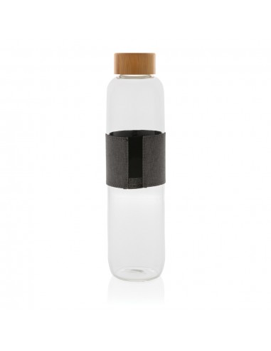 Botella Impact de vidrio de borosilicato con bambú