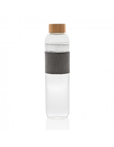 Botella Impact de vidrio de borosilicato con bambú