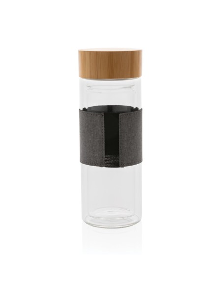 Botella Impact de vidrio de borosilicato de doble pared