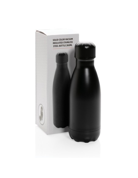 Botella de acero inoxidable al vacío de color sólido 260ml