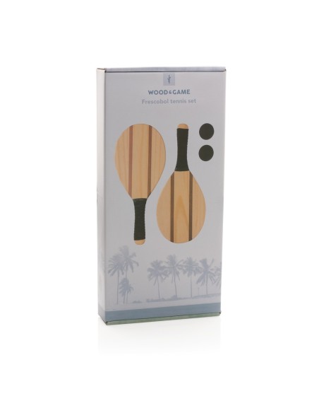 Set tenis madera