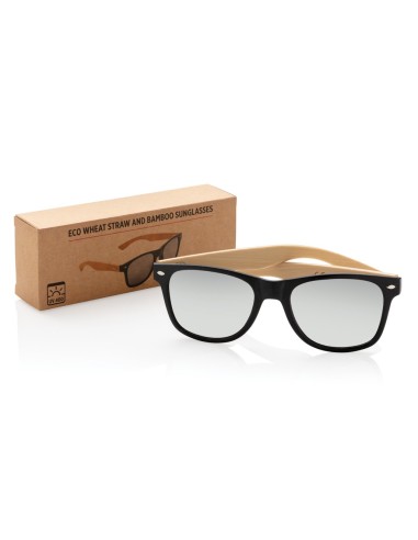 Gafas de sol de paja y bambú de trigo
