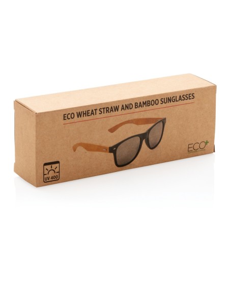 Gafas de sol de paja y bambú de trigo