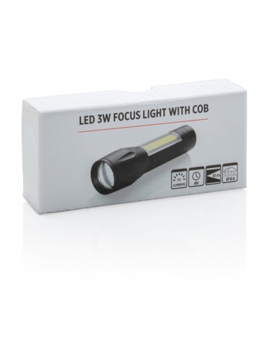 Linterna focus LED 3W con COB