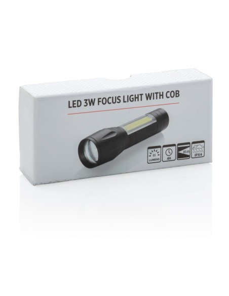 Linterna focus LED 3W con COB