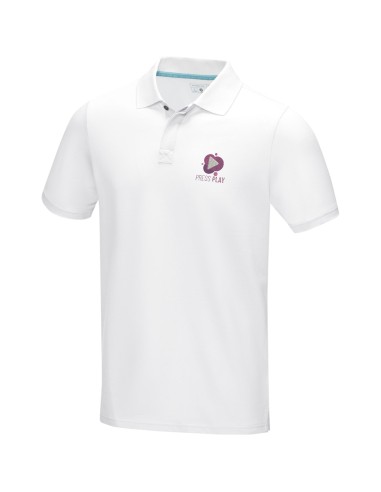Polo orgánico GOTS de manga corta para hombre...