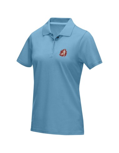 Polo orgánico GOTS de manga corta para mujer...
