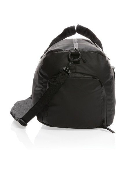 Bolsa Fashion de fin de semana negra sin PVC