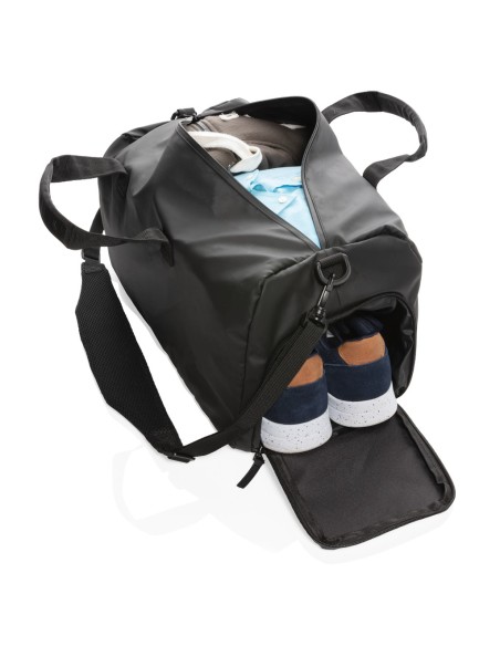 Bolsa Fashion de fin de semana negra sin PVC