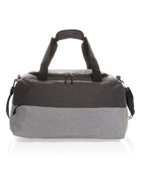 Bolsa de fin de semana Duo color RPET RFID sin PVC