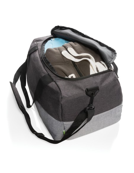 Bolsa de fin de semana Duo color RPET RFID sin PVC