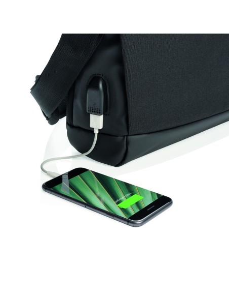 Maletín Madrid para portátil 15.6" USB y RFID sin PVC