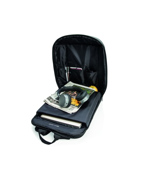 Mochila Madrid antirobo con RFID y USB sin PVC