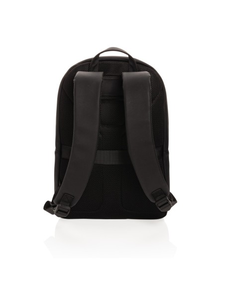 Mochila para portátil Swiss Peak de cuero vegano sin PVC