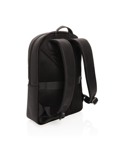 Mochila para portátil Swiss Peak de cuero...