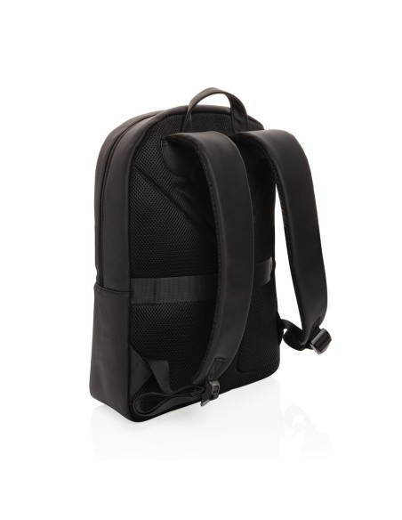 Mochila para portátil Swiss Peak de cuero vegano sin PVC