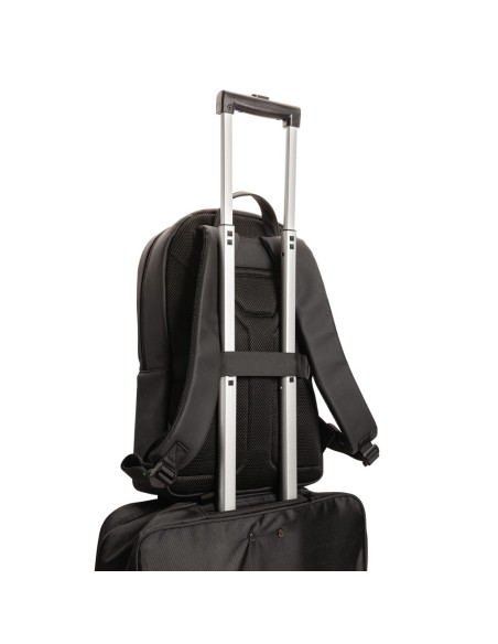 Mochila para portátil Swiss Peak de cuero vegano sin PVC