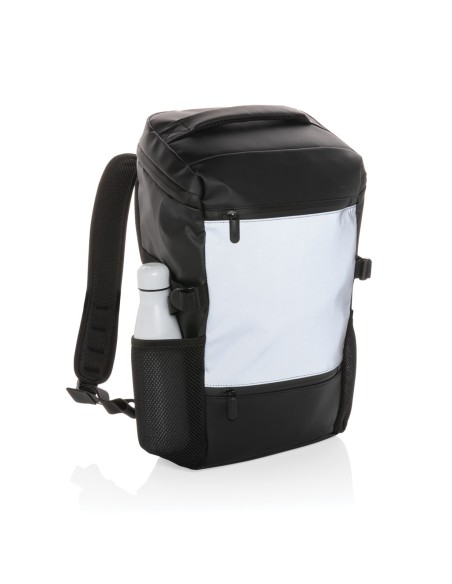 Mochila reflectante de PU para portátil de 15,6"