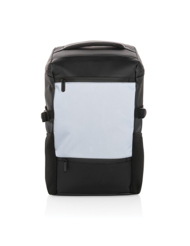 Mochila reflectante de PU para portátil de 15,6"