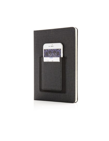 Libreta A5 Deluxe con bolsillo para teléfono