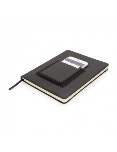 Libreta A5 Deluxe con bolsillo para teléfono