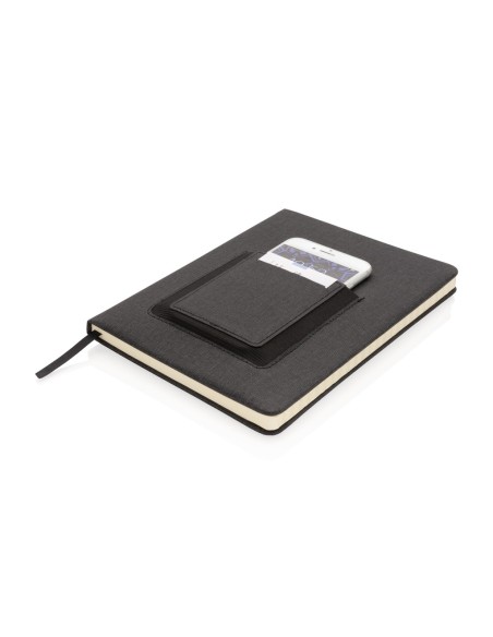 Libreta A5 Deluxe con bolsillo para teléfono