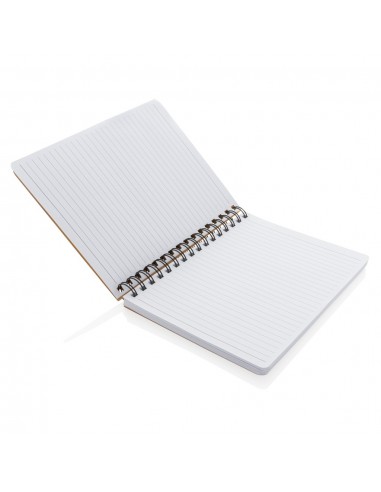 Libreta espiral A5 Kraft con notas adhesivas