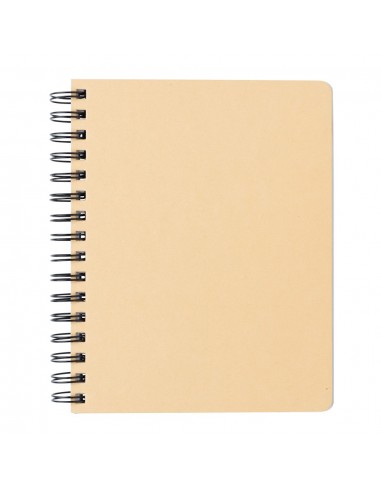 Libreta espiral A5 Kraft con notas adhesivas