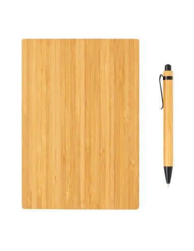 Juego de libreta y bolígrafo A5 Bamboo
