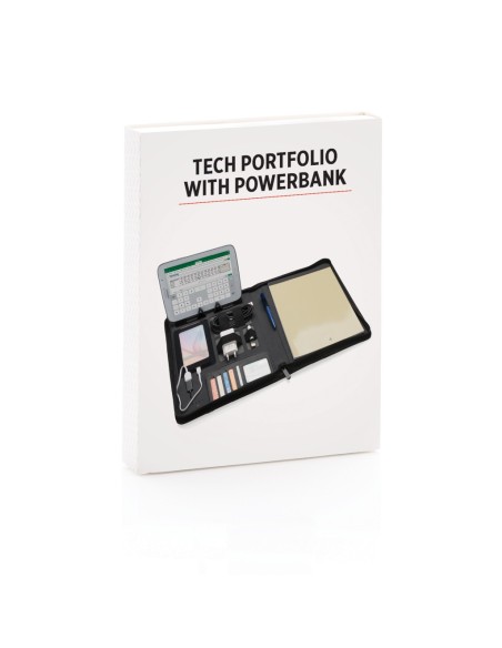 Portafolio tecnológico con powerbank