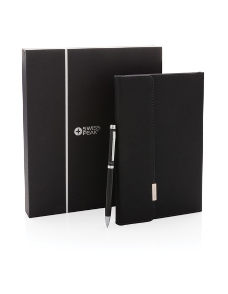 Set de libreta y bolígrafo Swiss Peak deluxe A5