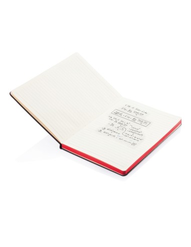 Libreta A5 deluxe tapa dura y bordes a color