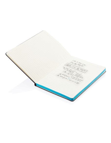 Libreta A5 deluxe tapa dura y bordes a color