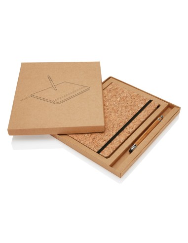 Libreta A5 con bolígrafo touch de bambú