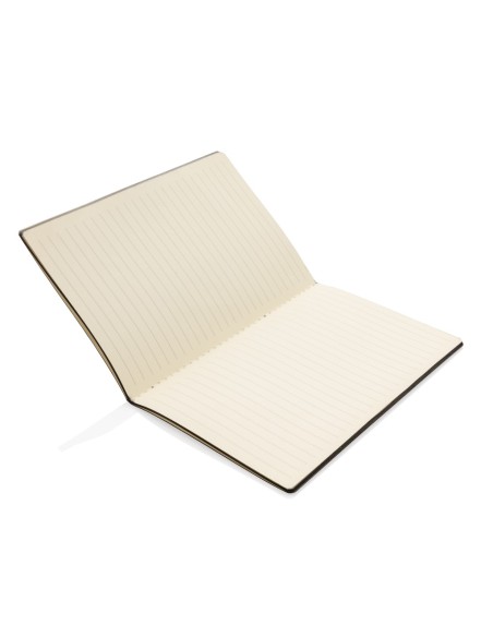 Libreta de tapa blanda de PU con borde de color